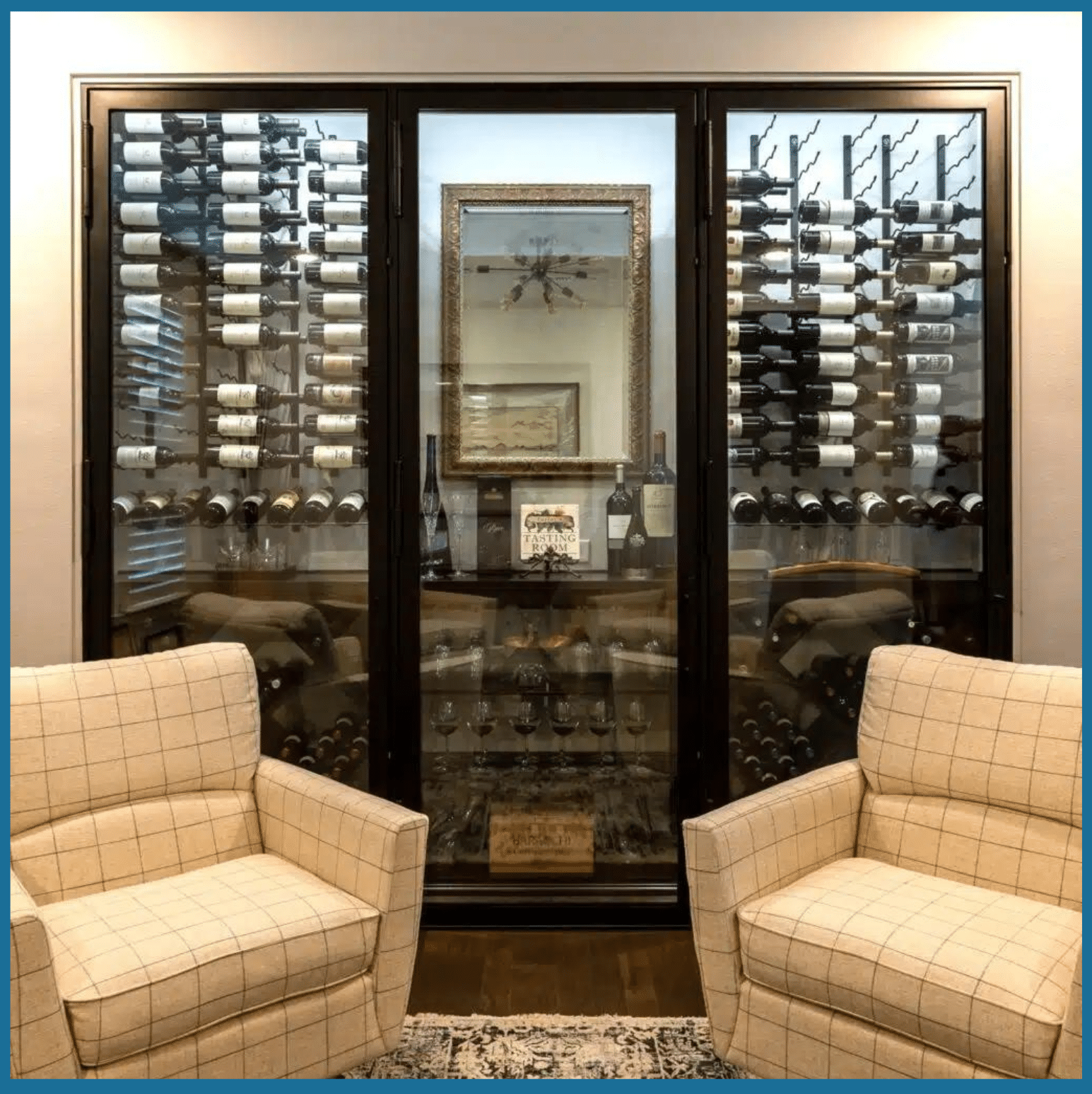 Modern wine displays in San Diego for homeowners