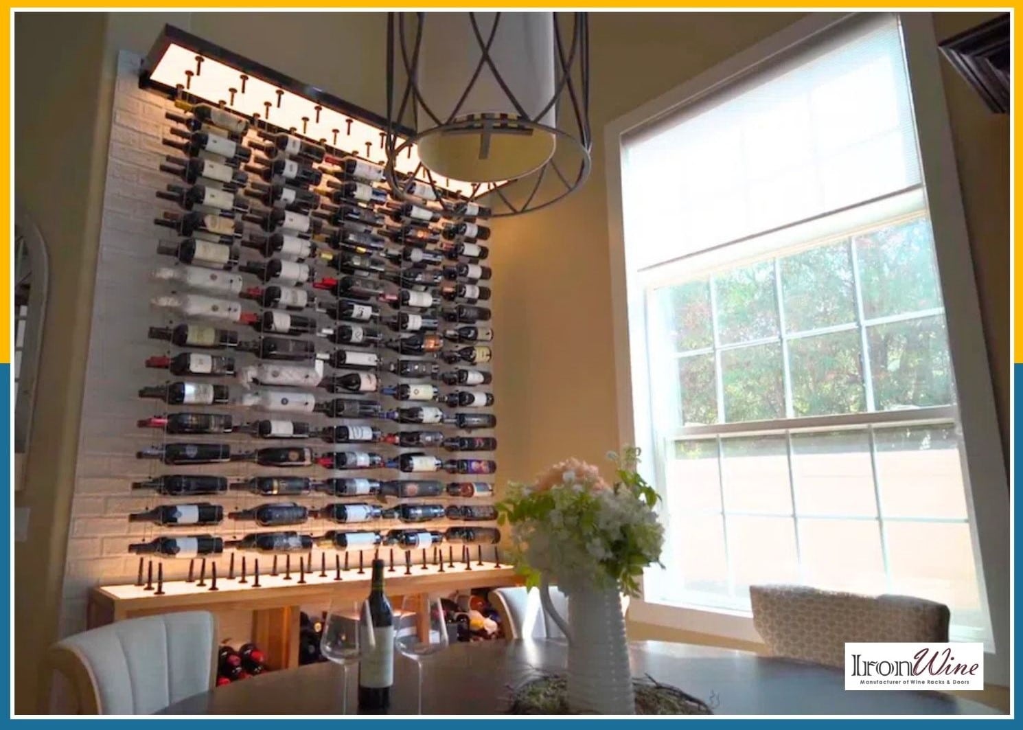 cable wine displays in San Diego